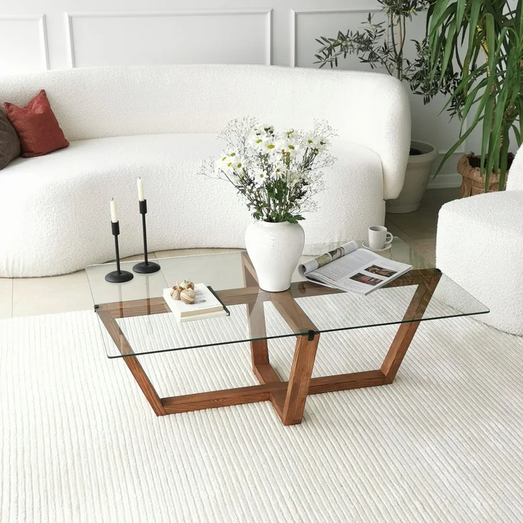 Skye Decor 'Amalfi - Walnut' Couchtisch, Walnuss, 105 x 35 x 65 cm – Bild 3