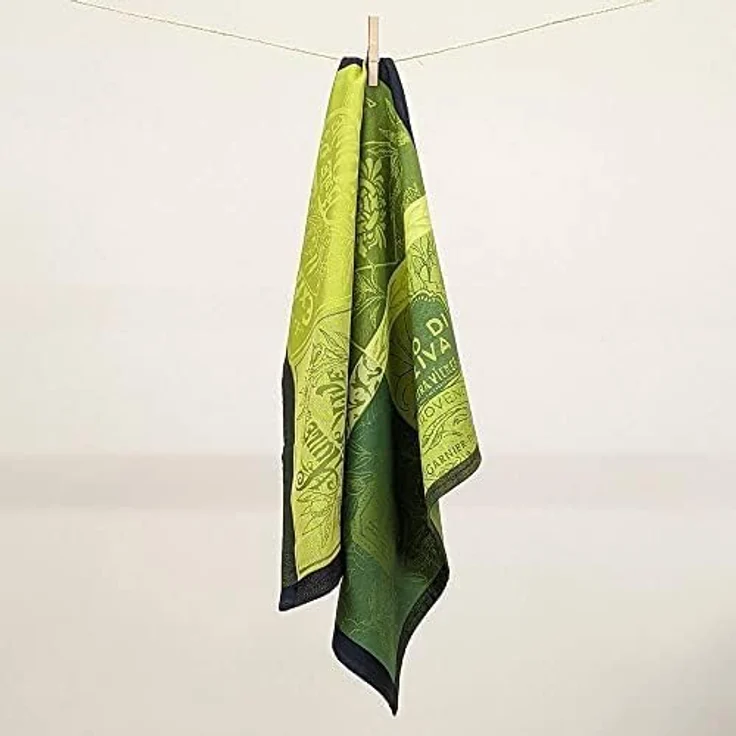 Garnier-Thiebaut Geschirrtuch Olive Vintage Vert 56x77 cm – Bild 3