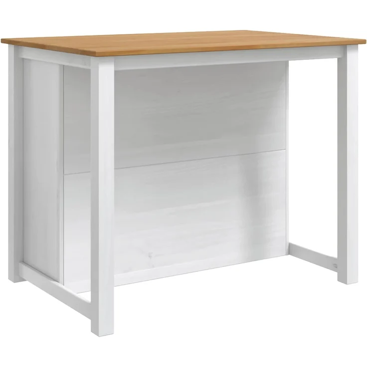 vidaXL Küchentrolley PANAMA 2 pcs Weiß und Honigwachs 112 x 77 x 90 cm 3425391 – Bild 7