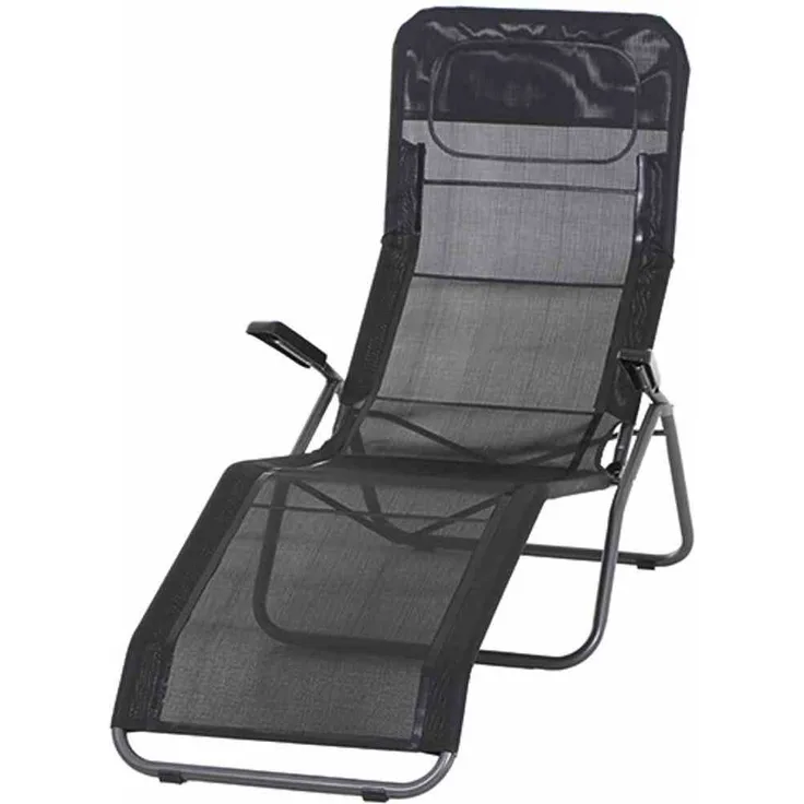 Siena Garden Sonnenliege ANCO, 144 x 72,5 x 103,5 cm J40966 schwarz