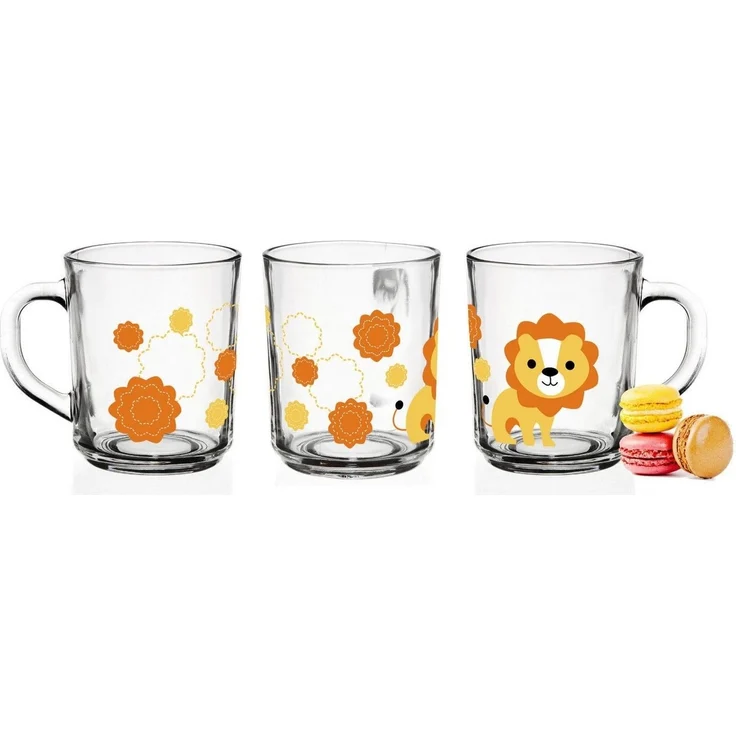 Sendez 6 Tier-Motiv Becher Tassen 230ml Teegläser Kindergläser Trinkgläser Saftgläser – Bild 2