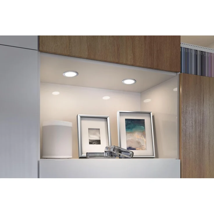 Paulmann 93123 LED Möbeleinbauleuchten 3er Set 4000K Chrom – Bild 5