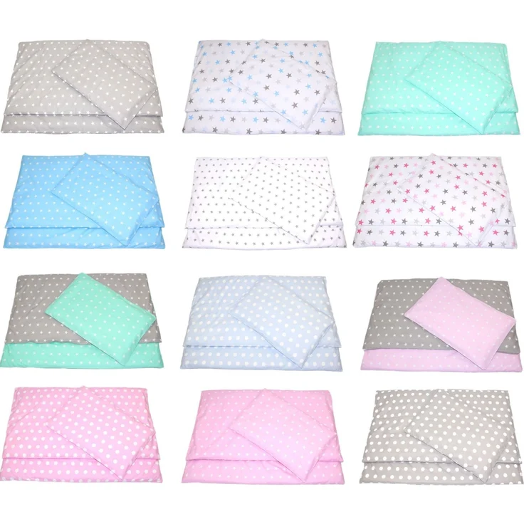 2 teilige Baby Bettwäsche Sterne Drops Star Kinderbettwäsche Babybettwäsche D1 – Bild 1