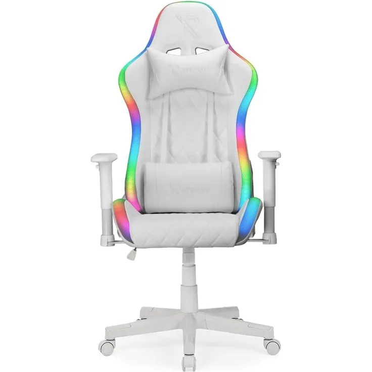 Ranqer Halo RGB / LED Gaming Stuhl weiß - RQ-HALO-RGB-WHT-1