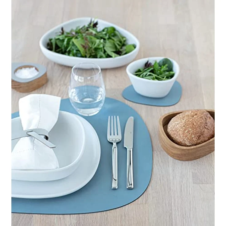 LIND DNA Platzset DOUBLE NUPO Tischset Curve light blue/light grey, Table Mat Curve L Double Nupo Light Blue/Light Grey – Bild 5
