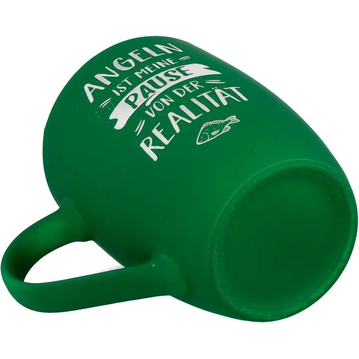 Spruchreif® Tasse SOFT-TOUCH-Tasse mit Spruch, Geschenke für Angler, Anglergeschenk – Bild 2