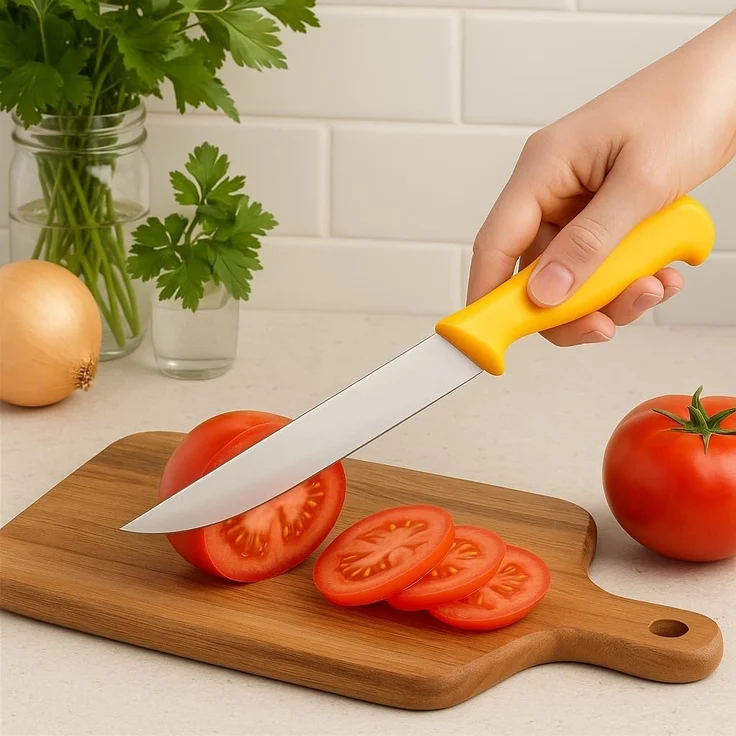 HOOZ Messer-Set Profi Fleischermesser 10-teilig mit Wetzstahl Ausbeinmesser Hackbeil (10-tlg), Magnetstreifen für ordentliche und griffbereite Aufbewahrung – Bild 4