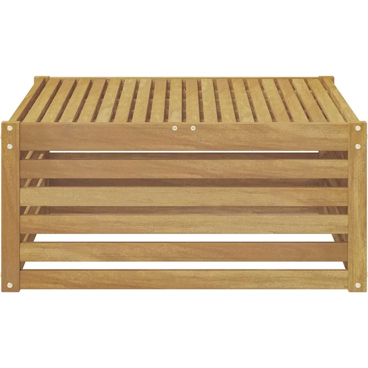 vidaXL Tisch für Outdoor Massivholz Akazie Weiß gewaschen 901560 – Bild 3