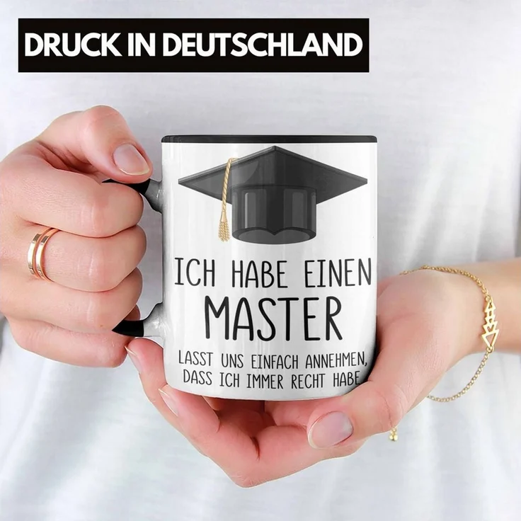 Trendation Tasse Trendation - Master Bestanden Geschenk Abschluss Tasse Spruch Master G – Bild 3