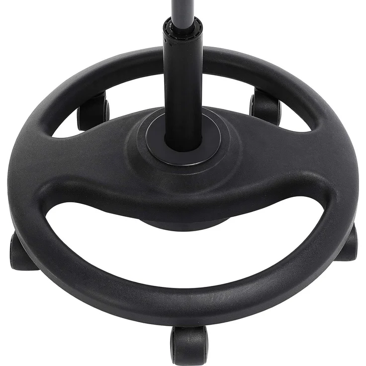 Songmics Bürohocker ergonomisch auf Rollen, höhenverstellbar, schwarz, 50x55-73 cm – Bild 6