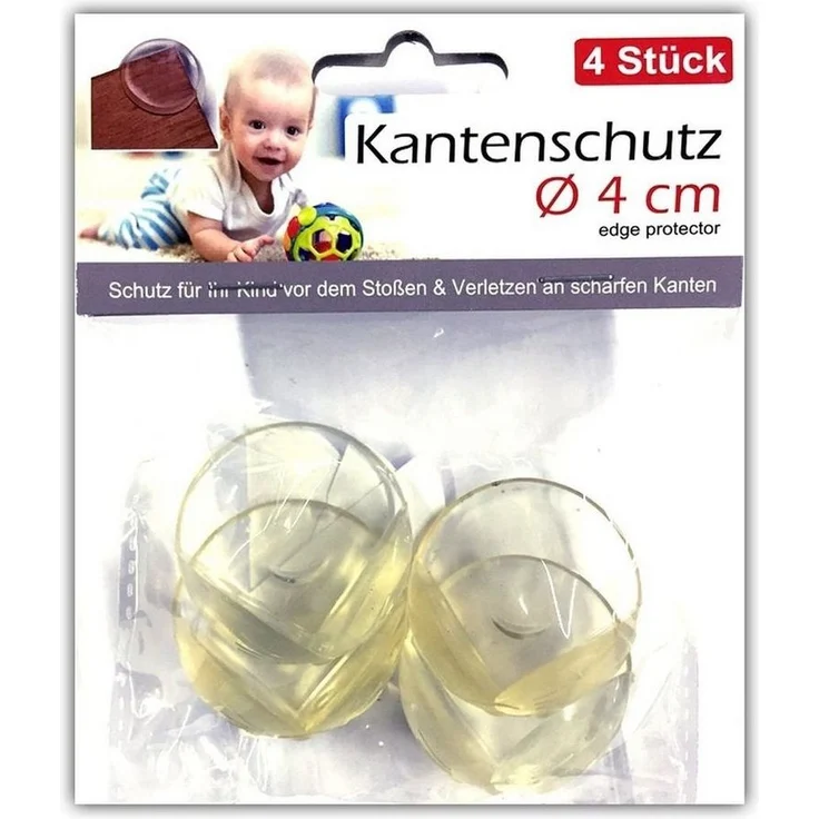 HAC24 Kindersicherung Tischkantenschutz Rund Kinder Baby Kantenschutz Eckenschutz, Ø 4 cm – Bild 2