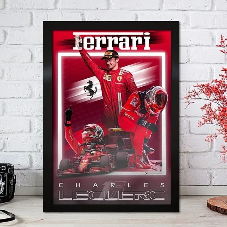 Poster Formel 1 Rennfahrer Legenden Rennwagen · Deko Print ohne Rahmen - H / 50x70 cm