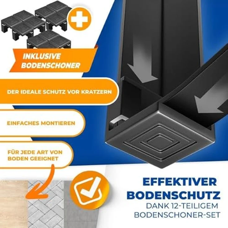 KESSER® Bierzeltgarnitur 3 teilig Gartenmöbel-Set | Klappbar 170 x 46 x 75 cm | 2X Bierbänke 1x Biertisch | Festzeltgarnitur Biertisch Stehtisch Sitzgarnitur Holz 12x Bodenschoner – Bild 4