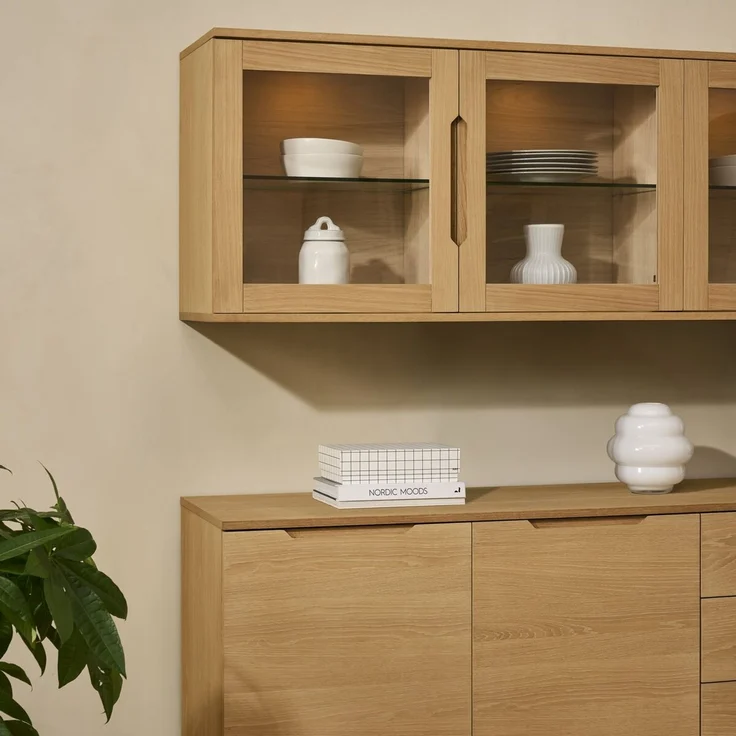 Sideboard Enimeta Eiche Natur 160 cm - 2 Türen, 3 Schubladen & Soft-Close – Bild 3