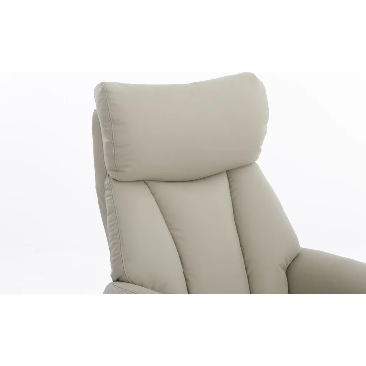 Gepolsteter Relaxsessel mit Hocker, - Beige – Bild 9