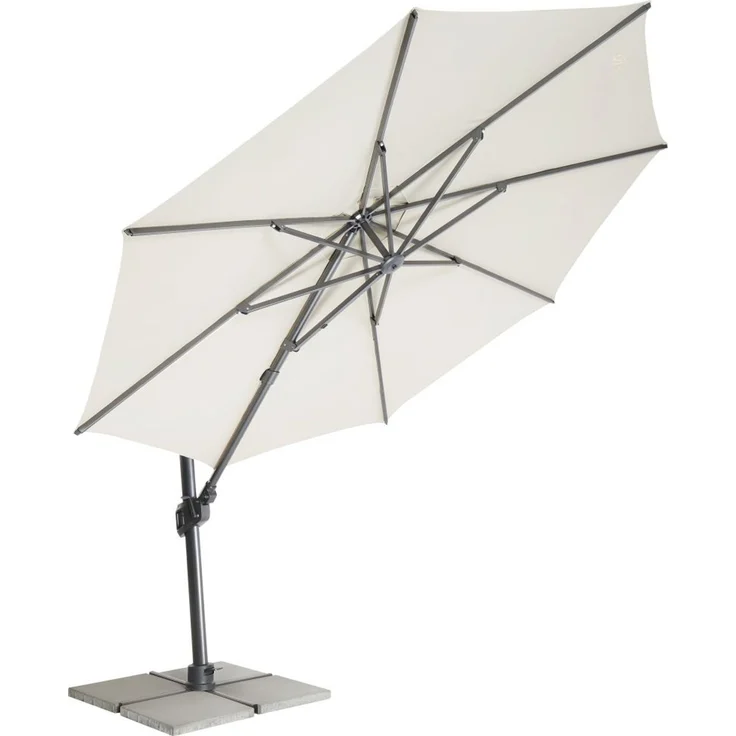 MWH Ampelschirm Monte Carlo rund beige – Bild 4