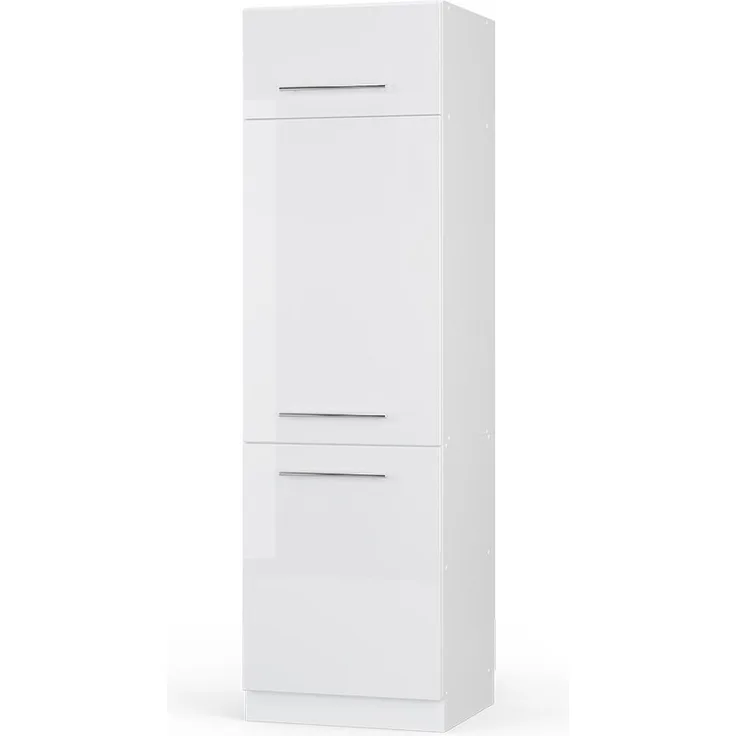 Kühlumbauschrank Fame-Line Weiß Hochglanz 60 cm Vicco