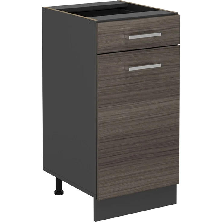 Küchenunterschrank R-Line Edelgrau 40 cm ohne Arbeitsplatte Vicco – Bild 1
