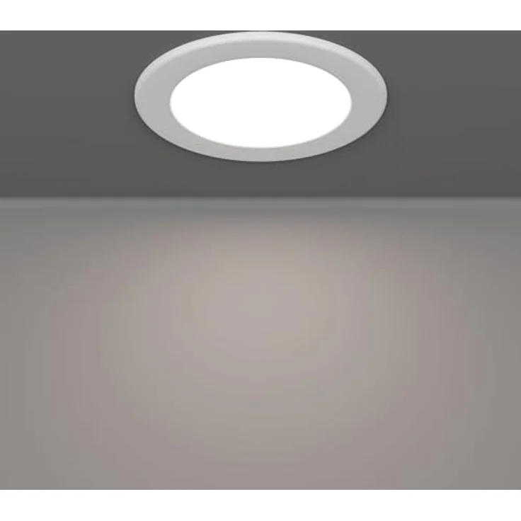 EGLO Fueva 6, runder LED Einbaustrahler für Badezimmer, IP44 Spritzwasserschutz, anpassbare Lichtfarbe 2700K/4000K/6500K, weiß – Bild 2