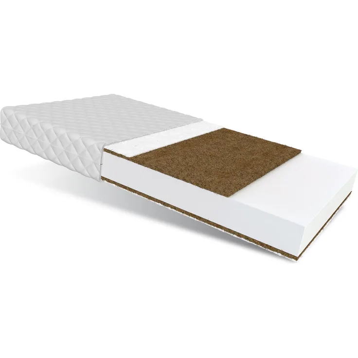 Matratze 60x120 cm Kaltschaum BABY COCO 2 Kokos Duo Klimafaser Polyurethanschaum H3 9 cm