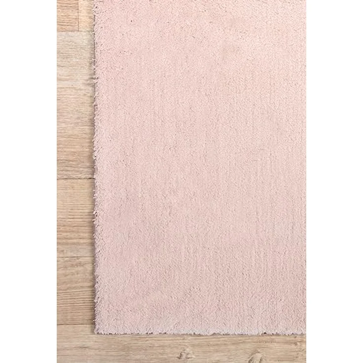 Mia's Teppiche Comfort Moderner Flauschiger Kurzflor Teppich, Anti-Rutsch Unterseite, Waschbar bis 30 Grad, Super Soft, Felloptik, Blush, 80 x 150 cm – Bild 6