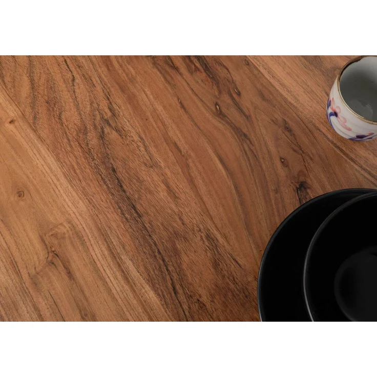 Baumtisch Akazie 140x90x77 natur lackiert / U-Beine anthrazit glänzend FREEFORM 5 – Bild 5