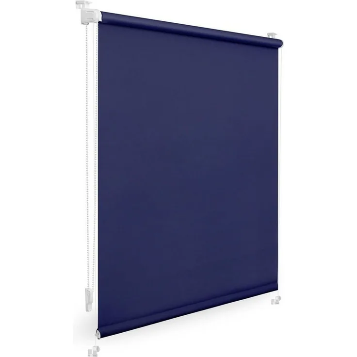 Lichtblick Sonnenschutzsysteme GmbH Verdunklungsrollo Barcelona 100x150 cm (BxL) Blau Verspannt; Klemm- und schraubbar; Thermofunktion
