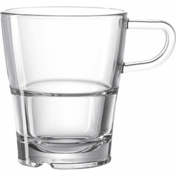 Leonardo Senso Henkeltasse, Kaffeetasse, Kaffee Becher, Kaffeebecher, Glas, 170 ml, 24013