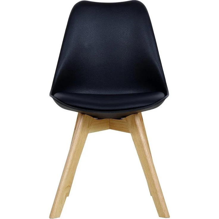 Woltu Esszimmerstuhl (Set, 6 St), Designstuhl Sitzfläche aus Kunstleder, Massivholz – Bild 3