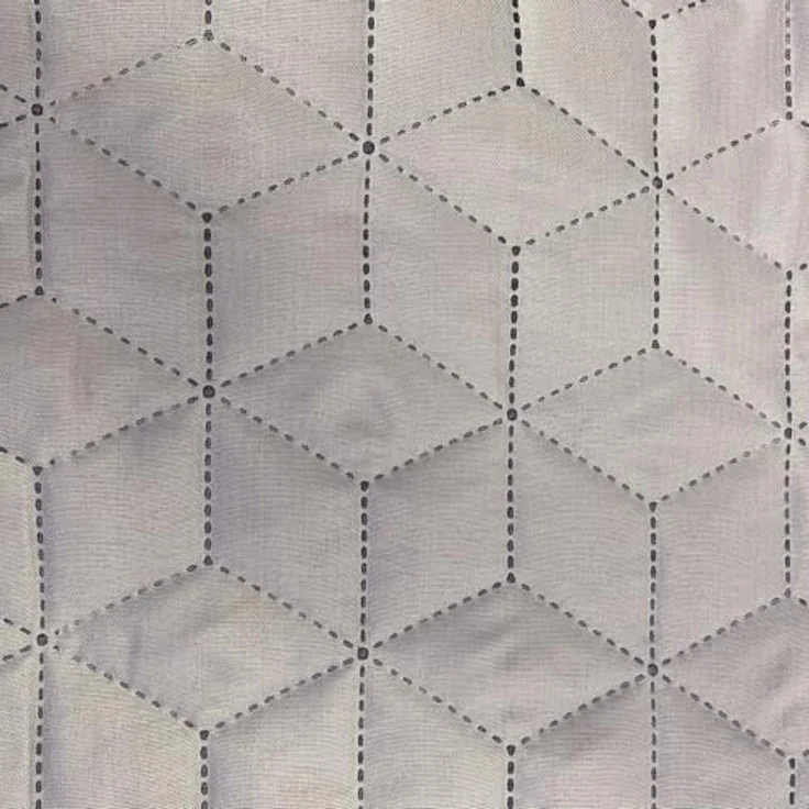 Delindo Lifestyle Tagesdecke Belford, anthrazit grau, Bettüberwurf für Doppelbett, 220x240 cm, in elegantem Hexagon-Steppdesign – Bild 5