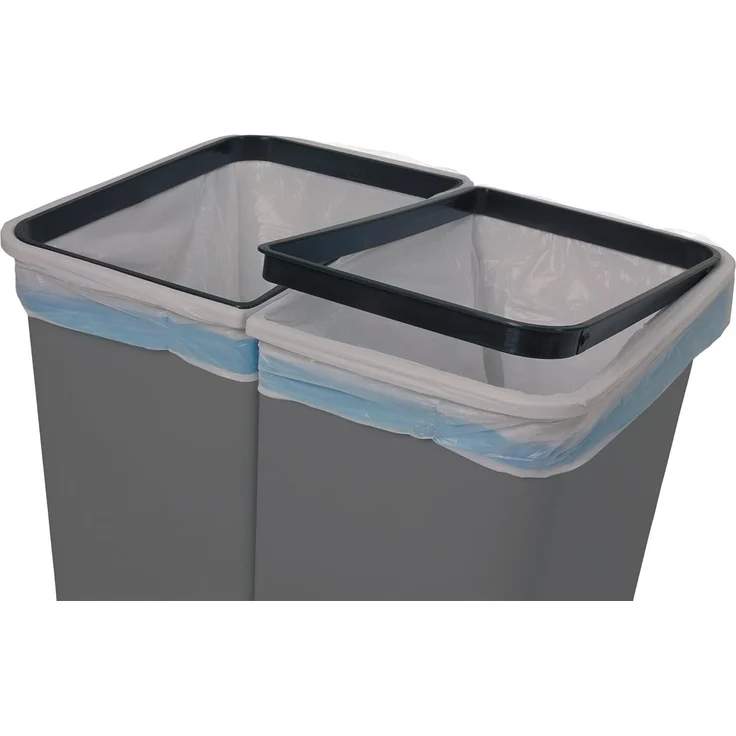ALPFA Mülleimer Alpfa Mülleimer 2x25 Liter Abfalleimer Duo Bin, Müllbeutelhalter – Bild 3