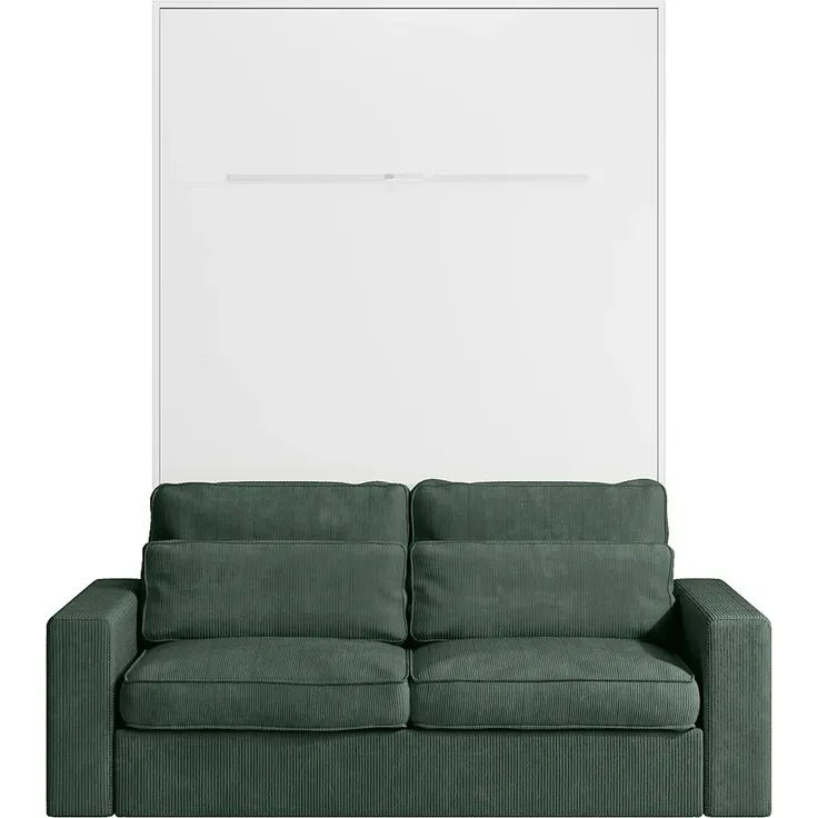 Vente-unique - RAPILI Bett Holz, Platte Weiß - B 133 cm239,2 cm x H 225,2 cm x L 200 cm – Bild 6