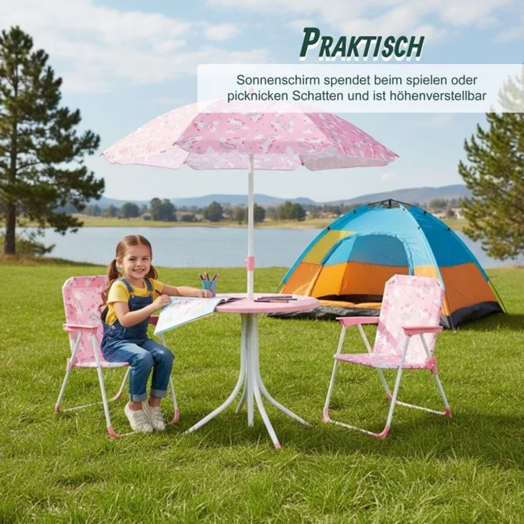 Camping Kindersitzgruppe mit Schirm 10028889_8683 – Bild 3