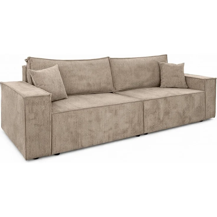 Kaiser Möbel Schlafsofa Sofa mit Schlaffunktion und Bettkasten Cordstoff Poso, BEST SCORNER, Für täglichen Schlaf geeignet – Bild 3