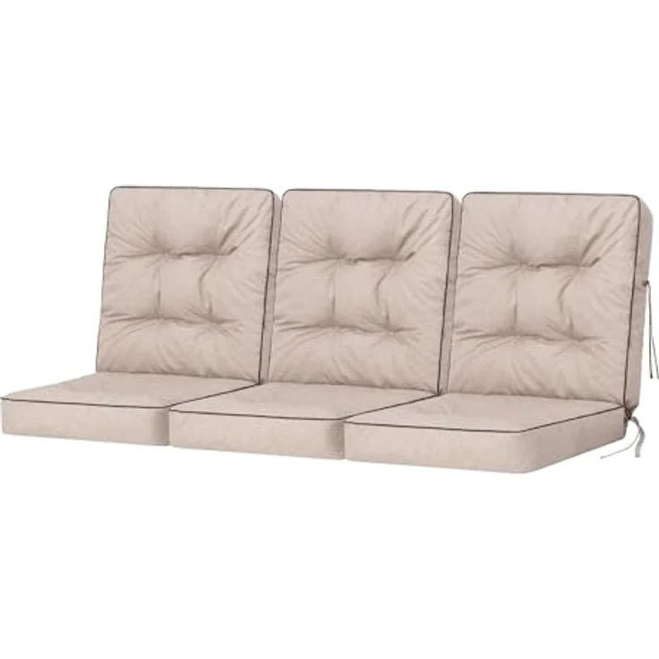 Bjird Bankauflage Venus 50 cm, 60 cm, 100 cm, 120 cm, 150 cm, 180 cm, (3 St), für Gartenbank und Hollywoodschaukel – Bild 2