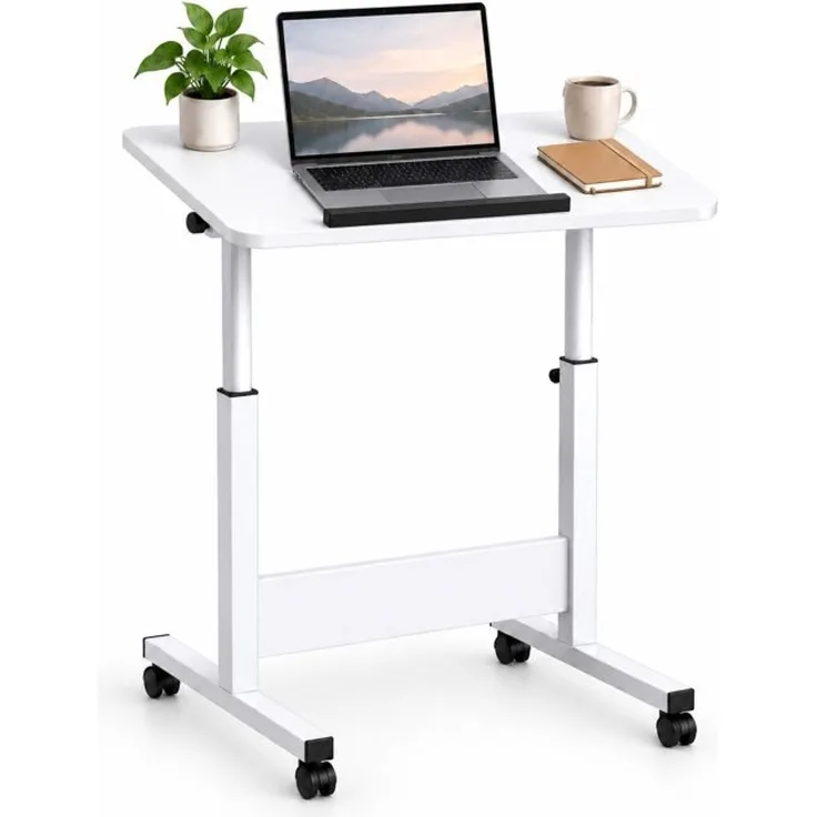 Relaxdays Laptoptisch höhenverstellbar mit Rollen