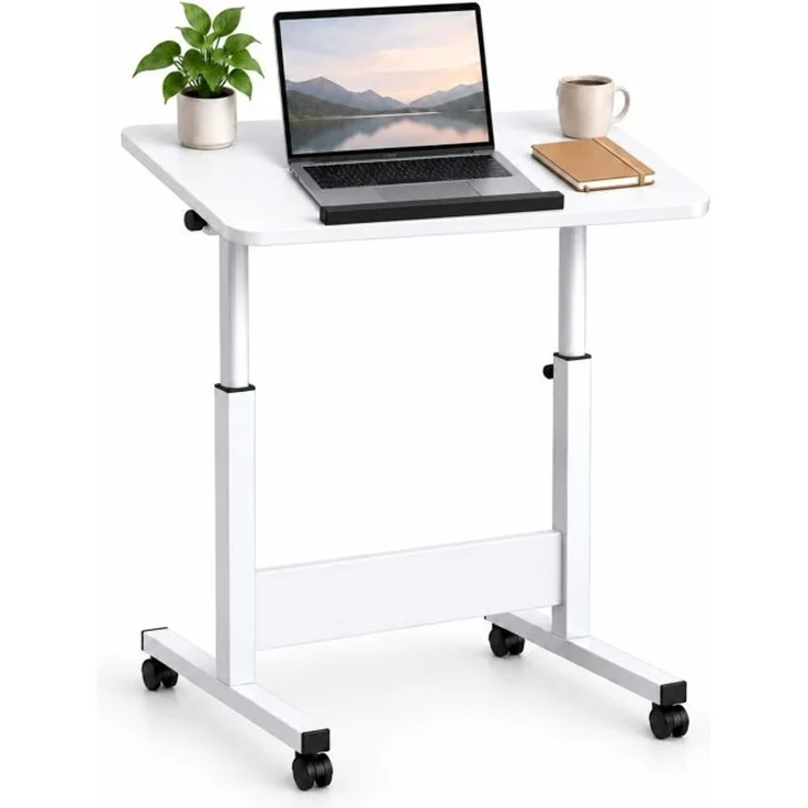 Relaxdays Laptoptisch höhenverstellbar mit Rollen – Bild 1