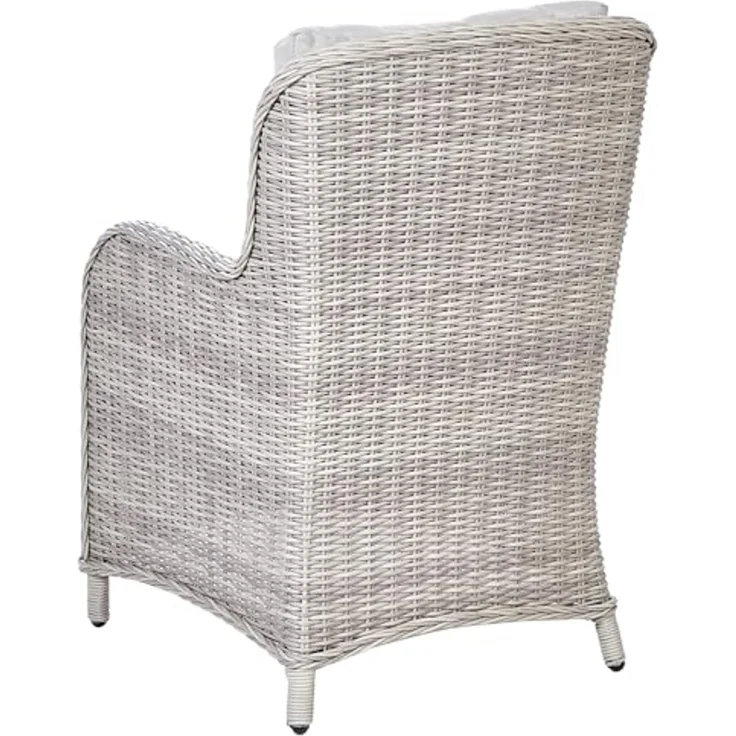 Beliani 'CASCAIS' Gartensessel 2er Set, PE Rattan taupe – Bild 6