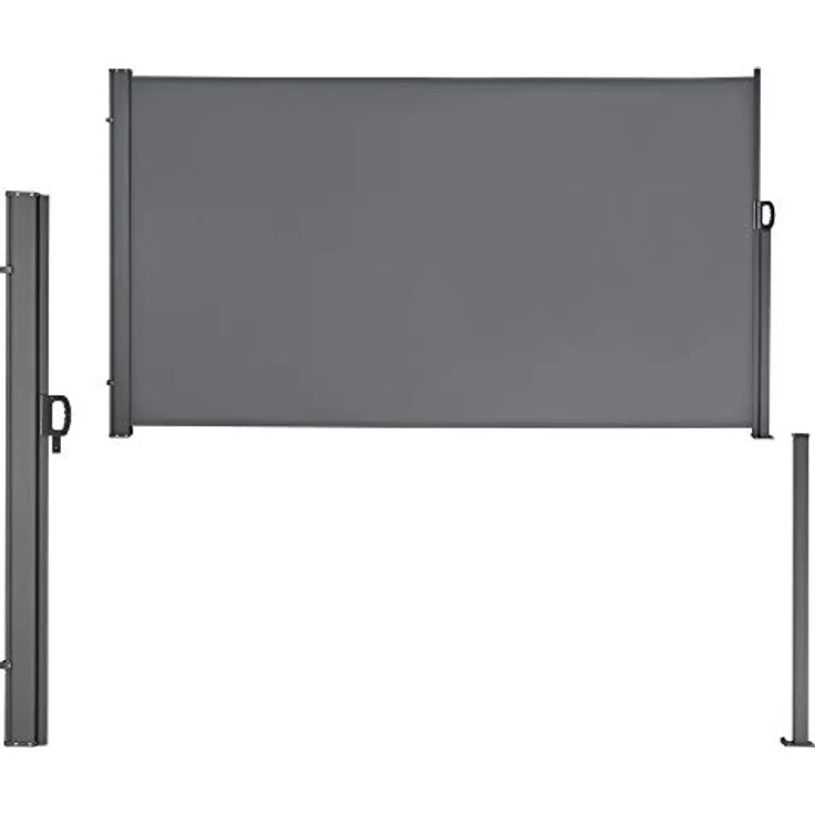 Seitenmarkise Mulhacén 180x300 cm Mittelgrau pro. tec – Bild 5