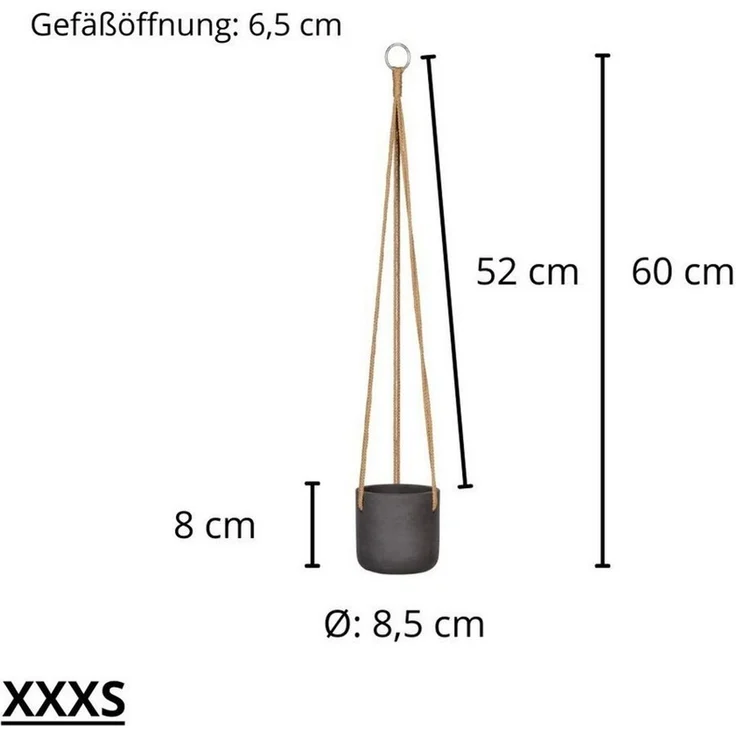 finestgreen Blumenampel Handgefertigte Blumenampel Hanging Charlie – Bild 3