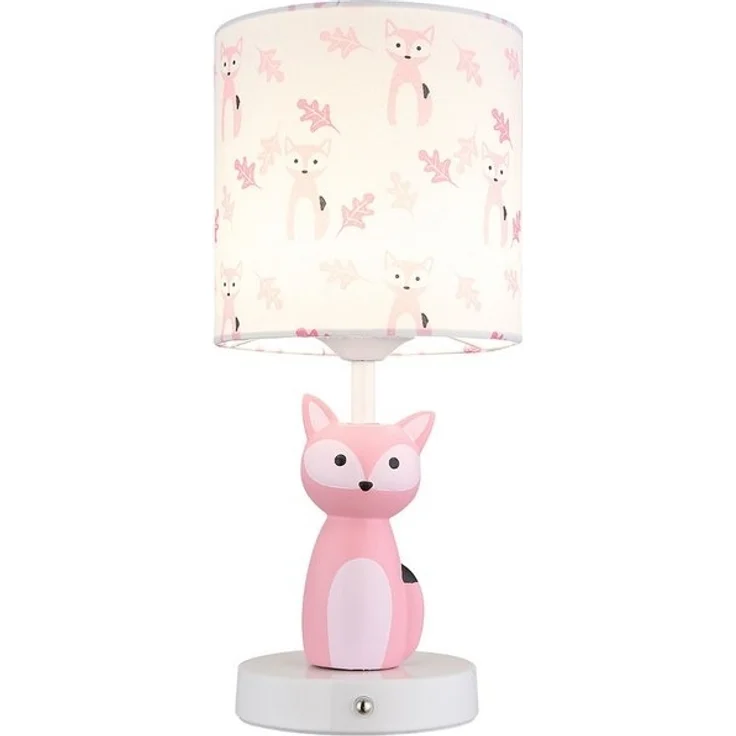 GLOBO LIGHTING LED Tischleuchte, LED-Leuchtmittel fest verbaut, Kaltweiß, Warmweiß, Neutralweiß, Tageslichtweiß, Farbwechsel, Tischleuchte Kinderlampe Tierlampe Fuchs LED Touchdimmer Akku CCT rosa – Bild 4