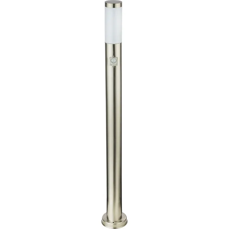 LED Stehlampe, Edelstahl, Bewegungsmelder, H 110 cm, BOSTON