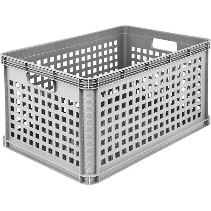 keeeper Transportkorb, Stapelbar, Polypropylen, 64 l, Robert, Nordic Grey – Bild 4