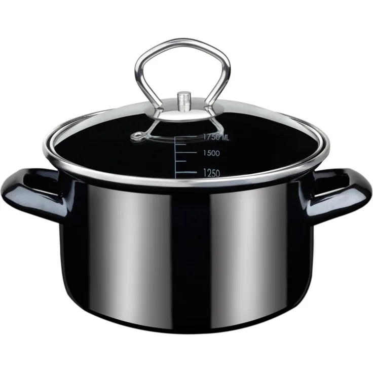 GSW Bratentopf Profi-Black-Star, Stahl-Emaille (1-tlg), Induktion