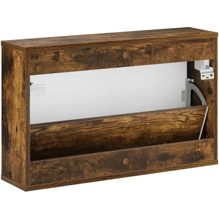 vidaXL Schuhschrank VENRAY 70 x 17 x 43 cm Holzwerkstoff Räuchereiche 8020059 – Bild 7