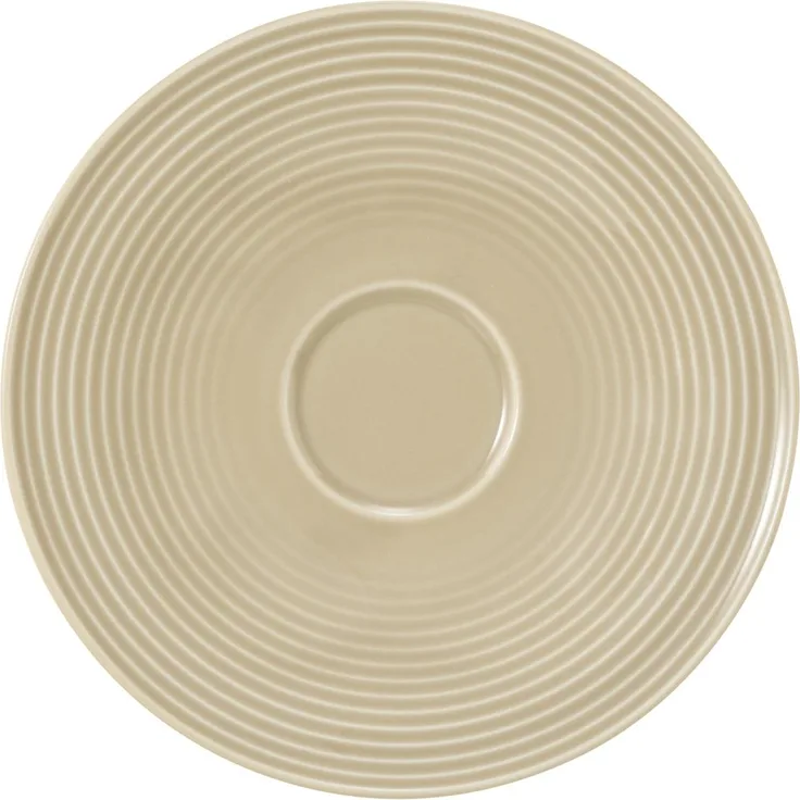 Seltmann Weiden Beat Sandbeige Kombi-Untertasse Groß, Untere, Unterteller, Porzellan, Beige, Ø 16. 5 cm, 001. 751308