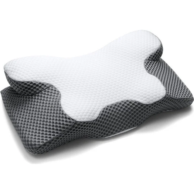 OSTWOLKE Nackenstützkissen Orthopädisches Memory Foam Kissen KopfKissen Seitenschläferkissen, Ergonomisches Schlafkissen für Seitenschläfer, Rücken- & Bauchschläfer – Bild 1