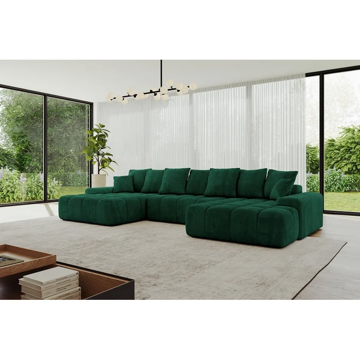 ALTDECOR Wohnlandschaft ENSI-U, Sofa Praktische Bequeme Funktionsecke Couch L-Form Eckcouch, Corner Sofa L-Form Vielseitige Sofa Wohnlandschaft Wohnzimmer – Bild 2