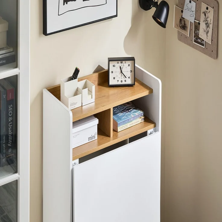 SoBuy FWT109-WN Schreibtisch, Spanplatte, Melamin, Weiß, 63 x 93 x 30 cm – Bild 10