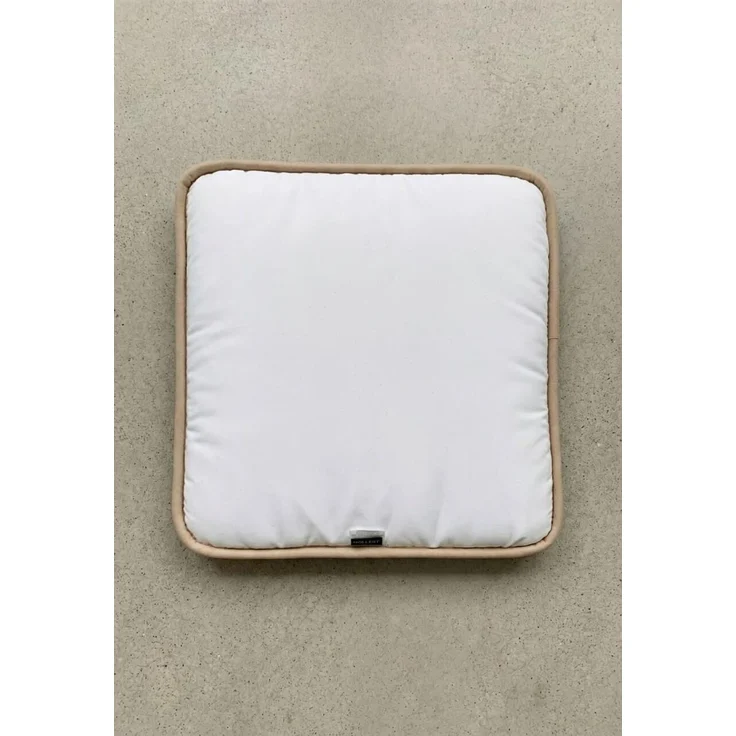 Sitzkissen aus Merinowolle 40x40 cm Beige – Bild 8